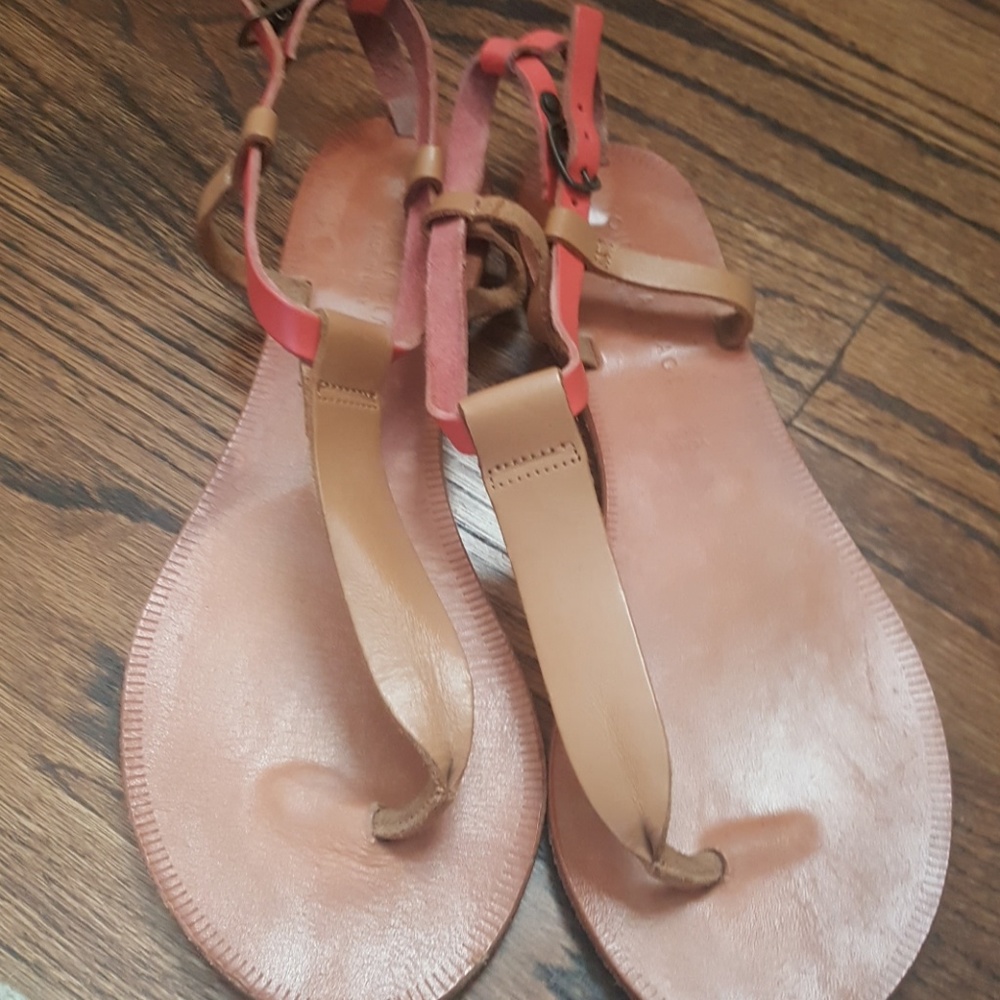 Leather sole sandals